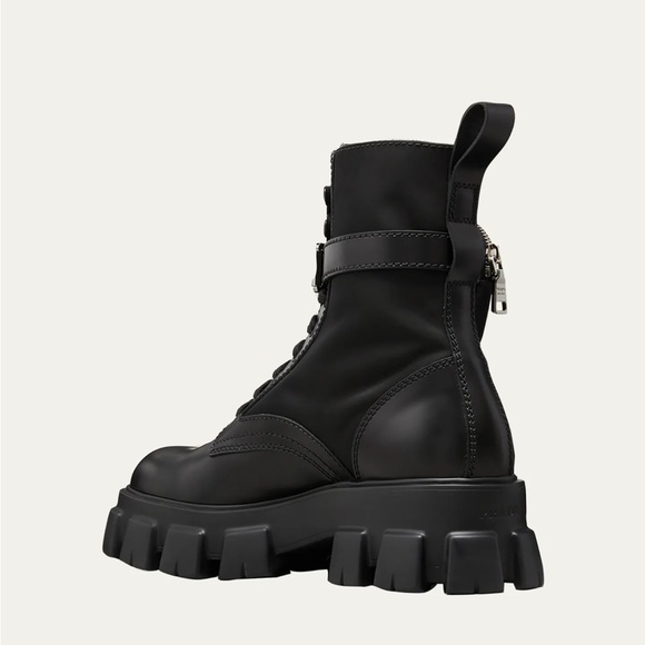 PRADA RENYLON COMBAT BOOTS LIGHTWEIGHT - Picture 4 of 13